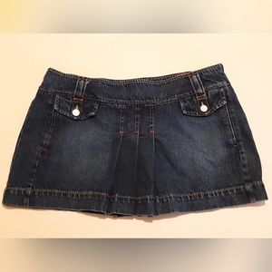 Tommy Hilfiger denim pleated miniskirt